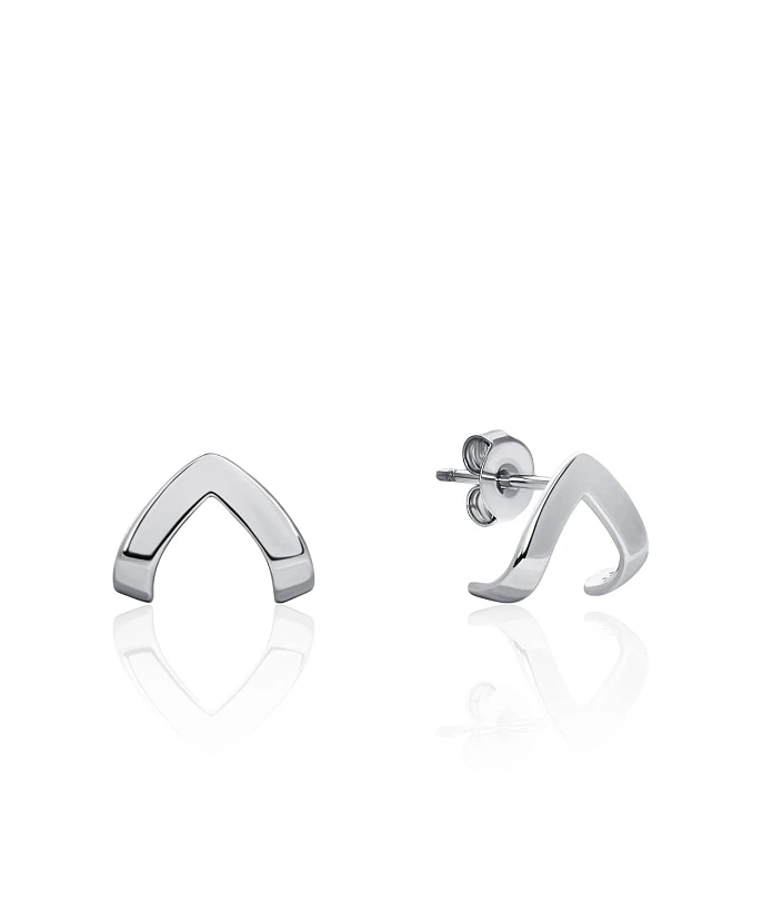 Минималистичные серьги в виде уголка MIESTILO