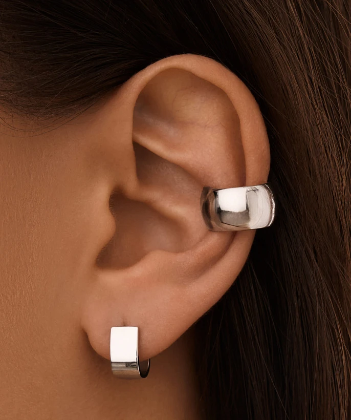 Серебряные U-образные пусеты MIESTILO 