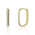 Базовые позолоченные серьги из серебра