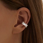 Серебряный кафф с фианитами