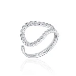 Серебряное кольцо с фианитами