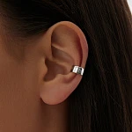 Широкий серебряный кафф без вставок