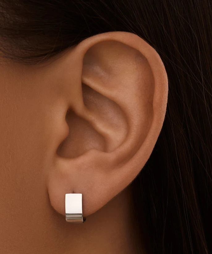 Серебряные U-образные пусеты MIESTILO 