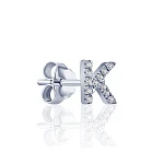 Моносерьга в виде буквы К MIESTILO