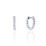 Серебряные серьги-конго в виде бусин MIESTILO 