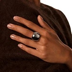 Объемное кольцо PENELOPE из серебра