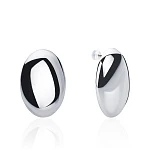 Овальные серьги PENELOPE из серебра