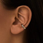 Фактурный кафф из серебра