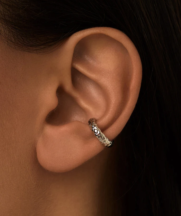 Фактурный кафф из серебра