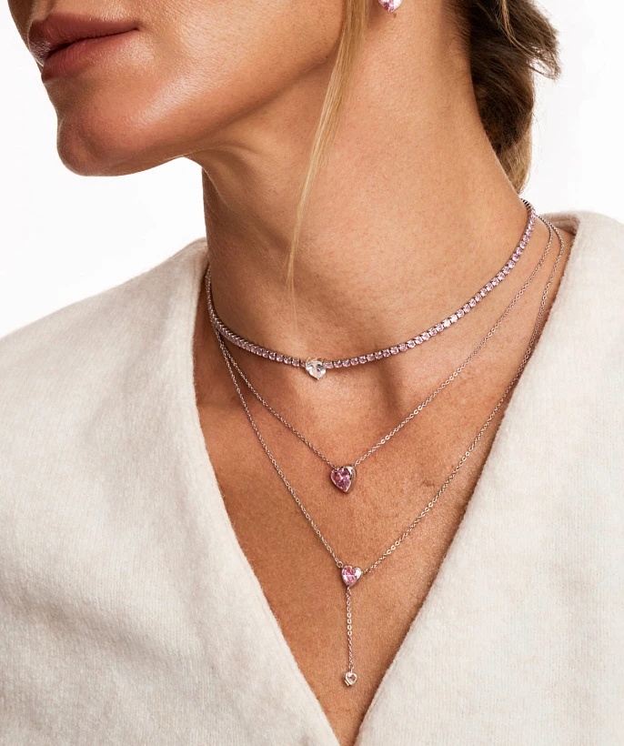 Серебряное колье-галстук SWEETHEART