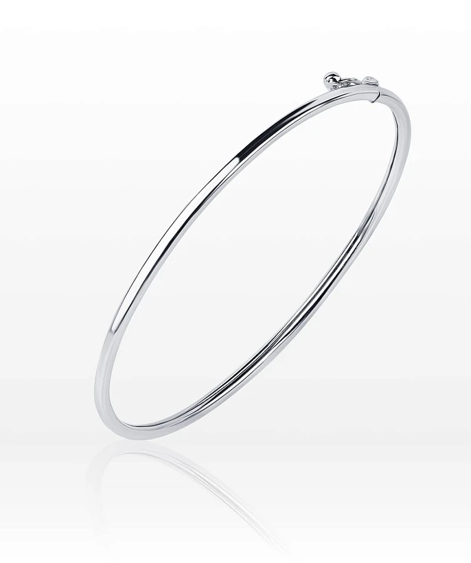 Серебряный жесткий браслет MIESTILO
