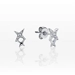 Серьги пусеты со звездами MIESTILO