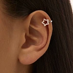 Серебряный кафф в форме звезды MIESTILO 