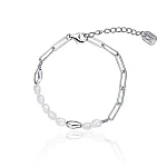 Серебряный браслет из натурального жемчуга MIESTILO