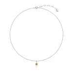 Серебряное колье с цитрином