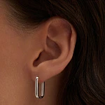 Базовые серьги из серебра