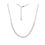 Серебряное колье с цепью