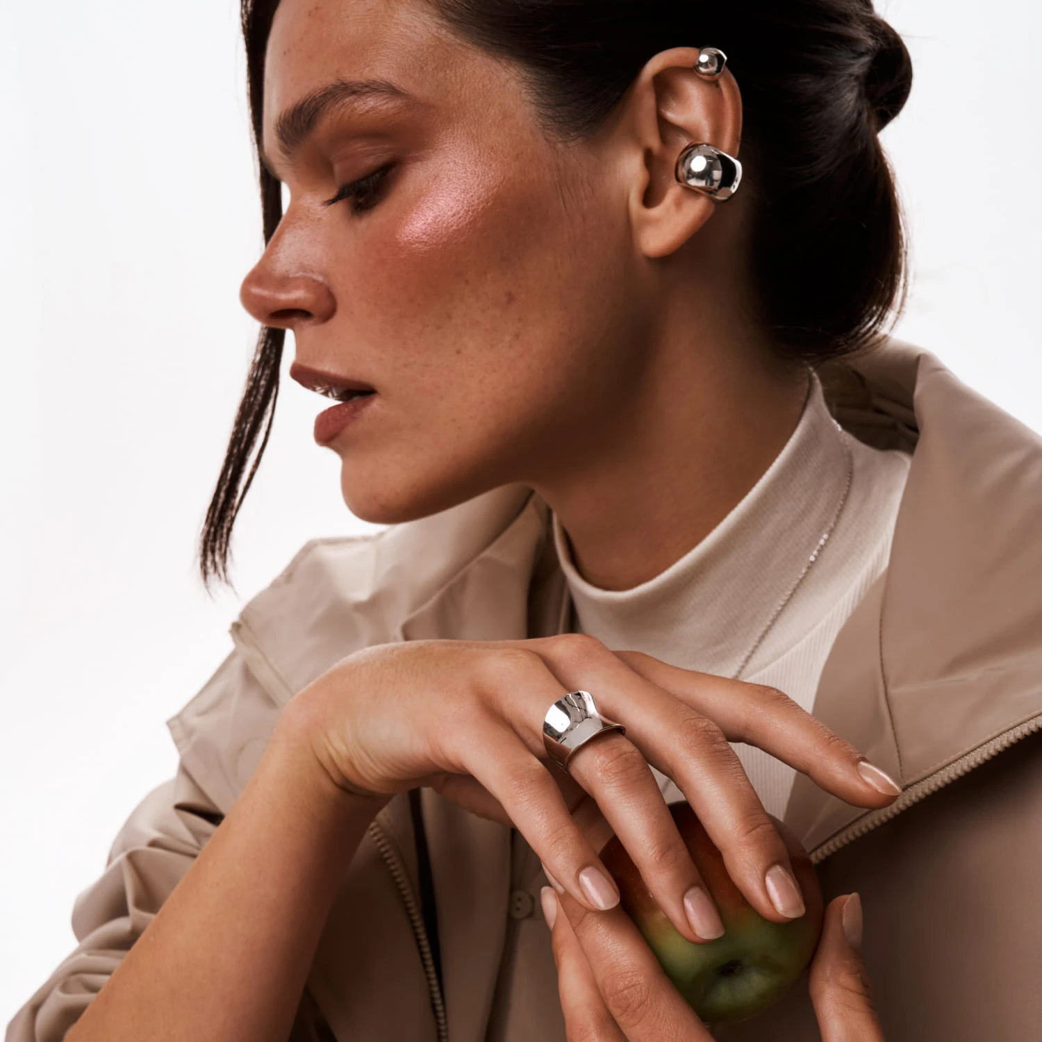 Серебряный кафф мини