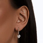 Серебряные серьги с фианитами Angel