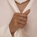 Серебряное кольцо в виде спирали MIESTILO