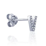 Моносерьга в виде буквы V MIESTILO