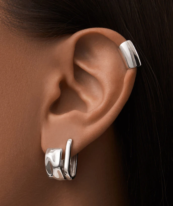 Базовые серьги из серебра