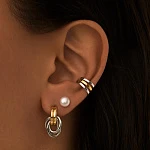 Кафф из серебра биколор