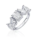 Серебряное кольцо A LA RUSSE с фианитами