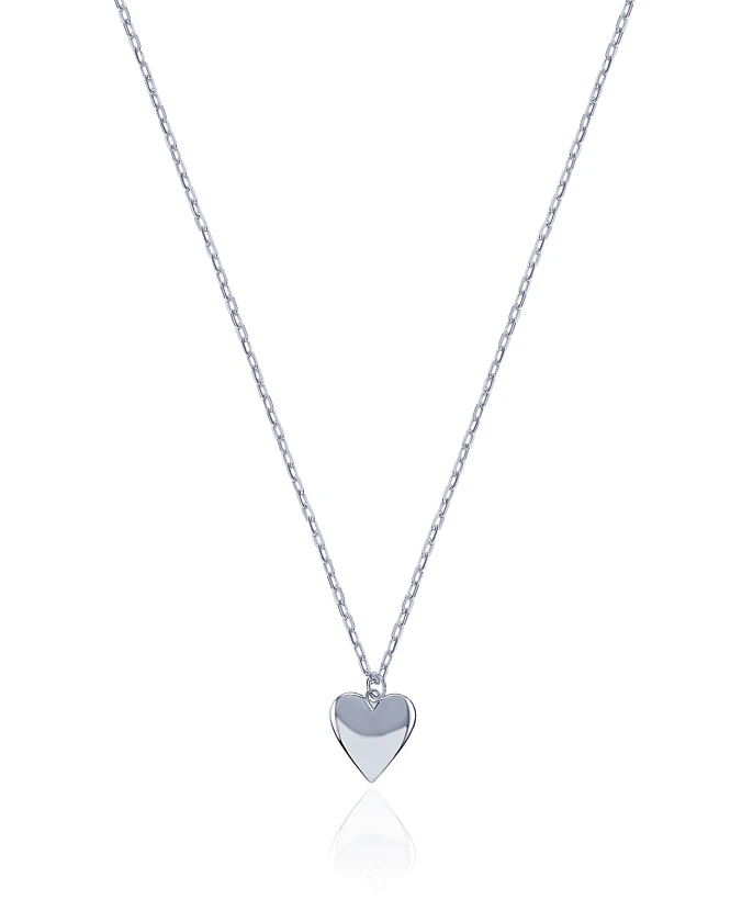 Серебряная подвеска сердце MIESTILO 
