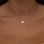 Серебряная подвеска сердце MIESTILO 