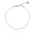 Серебряный браслет с натуральным жемчугом MIESTILO