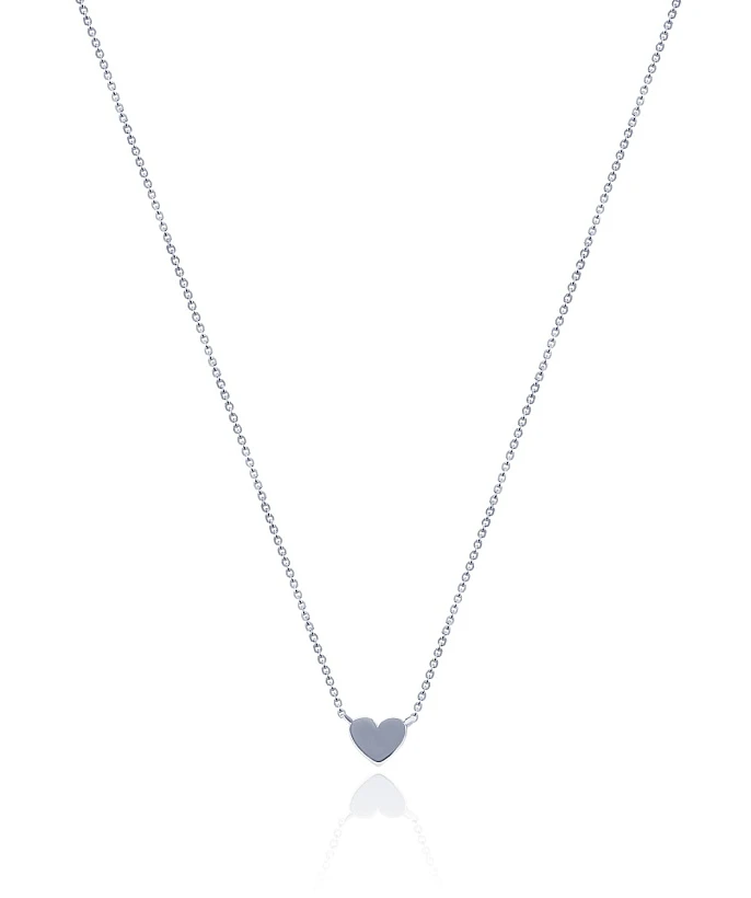Серебряная подвеска сердце MIESTILO