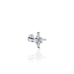 Серебряный пирсинг с фианитами MIESTILO