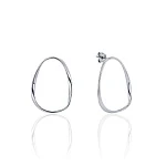 Акцентные пусеты из серебра MIESTILO 