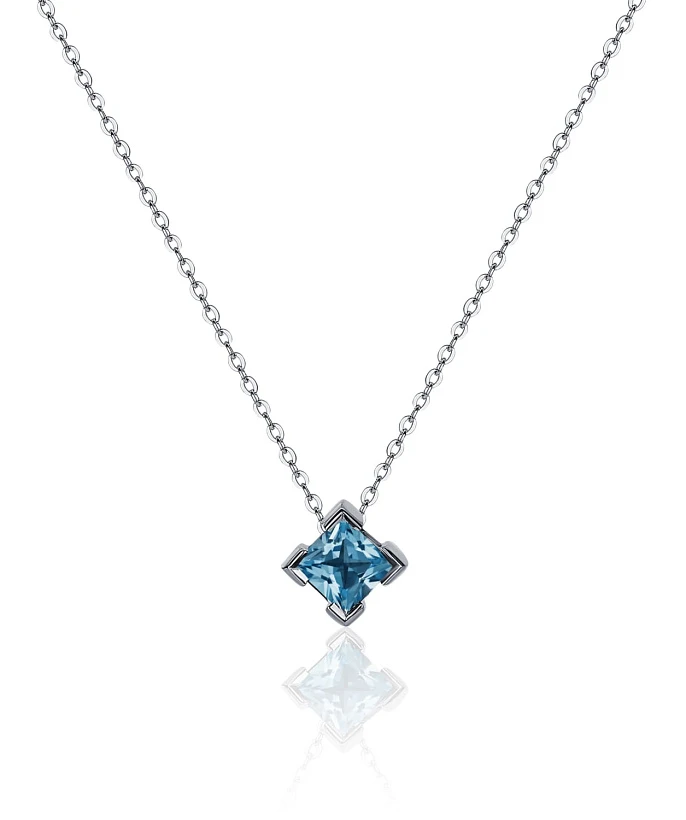 Серебряное колье PURITY с London топазом