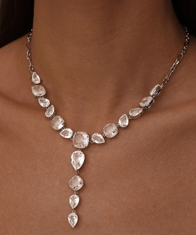 Колье-галстук из серебра PRECIOUS