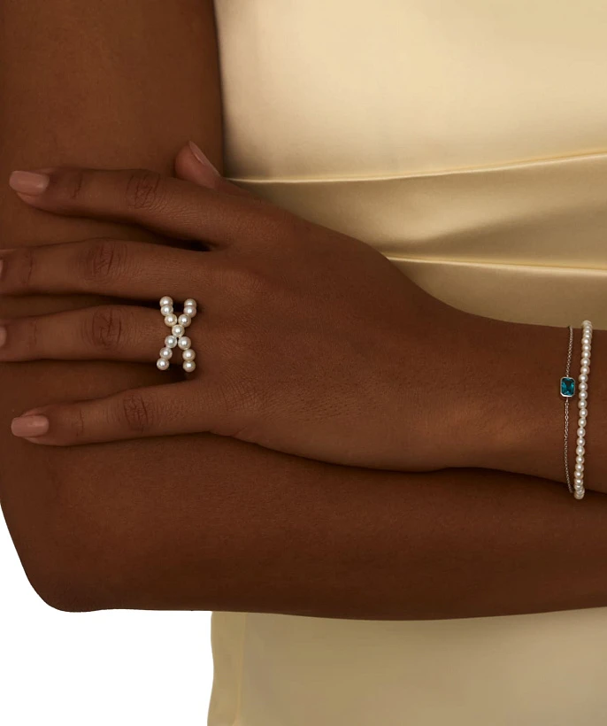 Браслет GALATEA из серебра с жемчугом