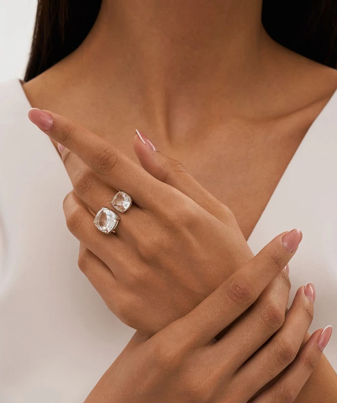 Кольцо из серебра КРИСТАЛЛ