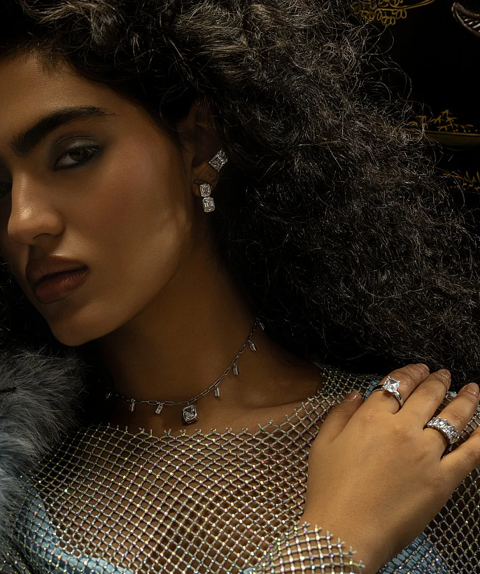 Серебряное кольцо Kelly с фианитом