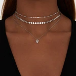 Колье-чокер из серебра с монетками