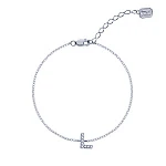 Серебряный браслет с буквой L MIESTILO