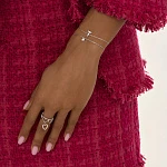 Серебряный браслет с буквой T MIESTILO