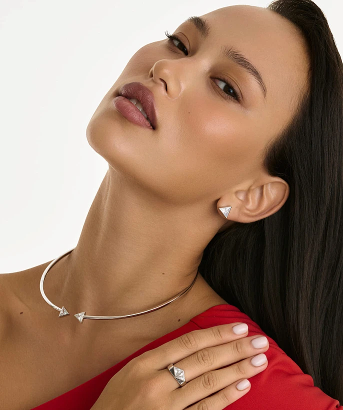 Колье из серебра с фианитами VENUS