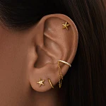 Серьги-пусеты в виде миниатюрных морских звездочек MIESTILO