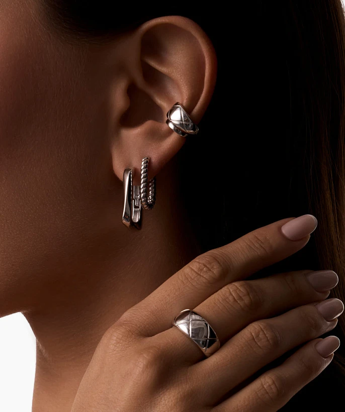 Фактурное кольцо из серебра