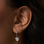 Серебряные серьги с фианитами Angel