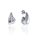 Серьги-пуссеты с U-образным изгибом из серебра MIESTILO 