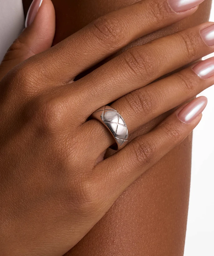 Фактурное кольцо из серебра