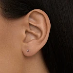 Серебряные серьги пусеты MIESTILO