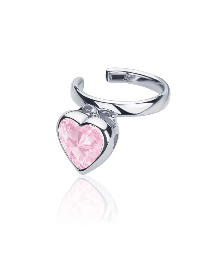 Серебряный кафф SWEETHEART с сердцем